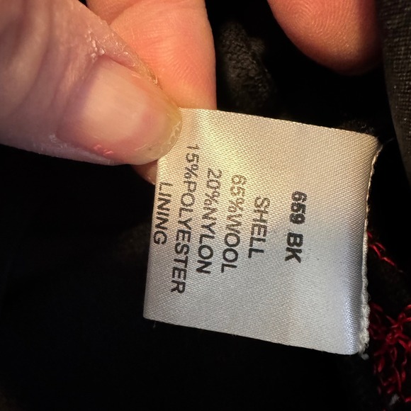 Metrostyle Wool Embroidered Sequence Long Coat Women's M Black Red Hippie Boho - Picture 8 of 11